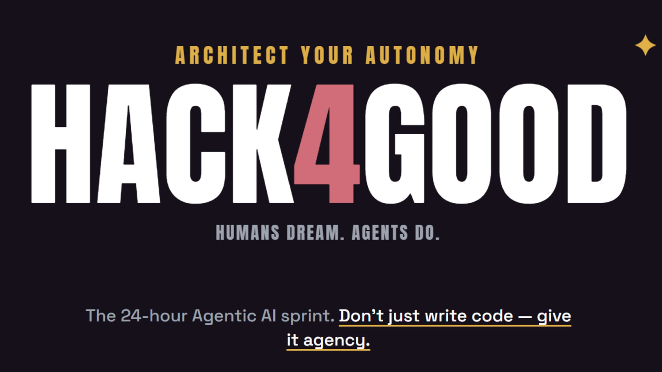 Hack4Good v0 Banner